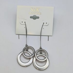 Sophia and Kate Silver-tone Dangle Earrings
